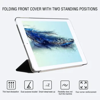 Smart Case For iPad Air/iPad Air 2 Võrkkest Slim Seista Nahast tagakaane Anti-Tolmu Põrutuskindel Tilk Vastupanu Screen Guard