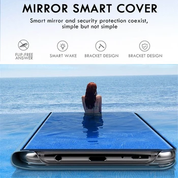 Smart Mirror Flip Case For Samsung Galaxy A51 A52 A72 A32 A12 A50 A71 A70 S20 S21 Ultra FE S8 S9 S10 Pluss A20 A20e A30 A31 Kate
