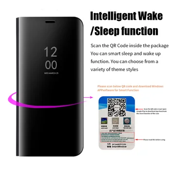 Smart Mirror Klapp Telefoni puhul Huawei P30 P40 P20 Mate 20 30 40 Au 20 Lite Pro P Smart Plus 2019 2020 2021 Protector Kate 194