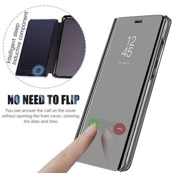 Smart Mirror Klapp Telefoni puhul Huawei P30 P40 P20 Mate 20 30 40 Au 20 Lite Pro P Smart Plus 2019 2020 2021 Protector Kate