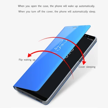 Smart Mirror nahast Flip case For Samsung A10 Juhul tagasi telefoni Puhul Samsungi Galaxy A10 10 SM-A105F A105 A105F Kate