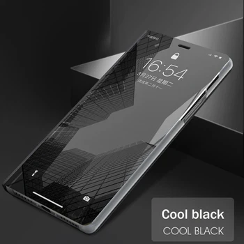 Smart Nahast Flip Seista Peegli Puhul Huawei Mate 8 9 10 Pro Lite P8 P9 P10 Pluss Luksus Juhul iPhone XS Max XR 7 8 6s Pluss