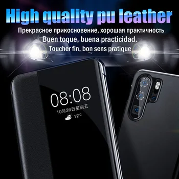 Smart Vaata Telefoni Case for Samsung Galaxy Note 10 Pluss S10 Plus 360 Flip tagakaas Pehme Naha Puhul Samsung S 10 Ei Note10