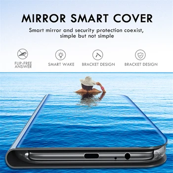 Smart View Mirror Flip Phone Case For iphone 5 5S SE 6 6S 7 8 Plus X XS 11 Pro MAX XR Põrutuskindel Kaitsev tagumine Kate Juhul