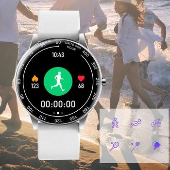 Smart Watch Mehed Naised Fitness Tracker Südame Löögisageduse Monitor vererõhu Smartwatch koos Menstruaaltsükli Display For ios/Android 92178
