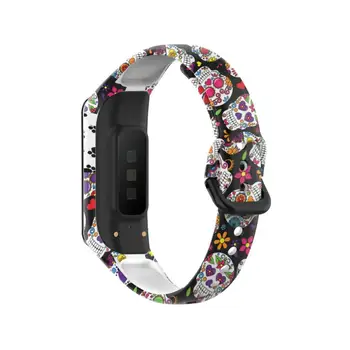 Smart Watch Rihm Roostevabast Terasest Watchband Käevõru Strap Sobib Samsung Galaxy Fit2 Watchband Trükitud Muster