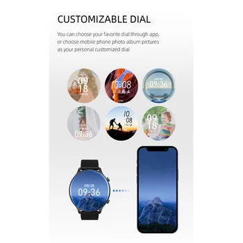 Smartwatch DK18 Kohandatud Taustpildi Smart Watch 1.28 tolline Full Touch Screen Ilmateade Whatsapp Teate Samsung IOS 109532