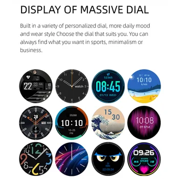 Smartwatch DK18 Kohandatud Taustpildi Smart Watch 1.28 tolline Full Touch Screen Ilmateade Whatsapp Teate Samsung IOS