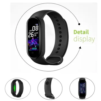 Smartwatch deportivo para hombre y mujer, reloj inteligente M5 con jälgida de ritmo cardiaco, detektor 10106