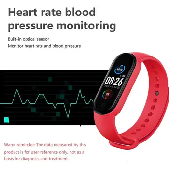 Smartwatch deportivo para hombre y mujer, reloj inteligente M5 con jälgida de ritmo cardiaco, detektor