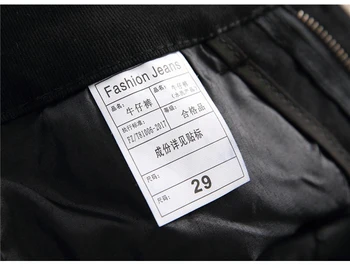 Sokotoo Meeste kolju trükitud Šoti ruuduline segast teksad Trendikas plaastrid disain musta ripitud õnnetud teksariidest pikad püksid 86697