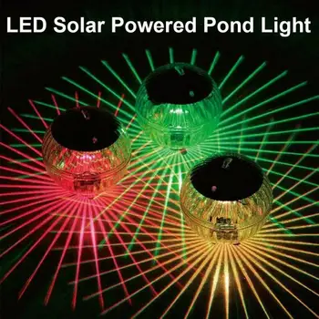 Solar Powered Ujuvad Tiigis LED-Disco Light Bassein Kerge Mitme Värviga Vee Drift Lamp Ujuvad Kerge