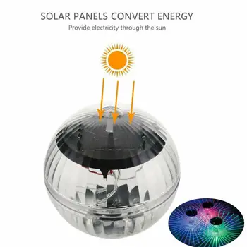 Solar Powered Ujuvad Tiigis LED-Disco Light Bassein Kerge Mitme Värviga Vee Drift Lamp Ujuvad Kerge