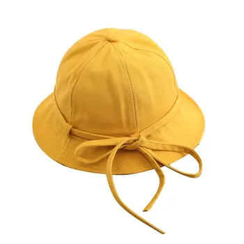 Solid color bowknot Kopp Müts Kalamees Müts väljas reisi müts Päikese ühise Põllumajanduspoliitika Mütsid Lastele poisid ja tüdrukud 107