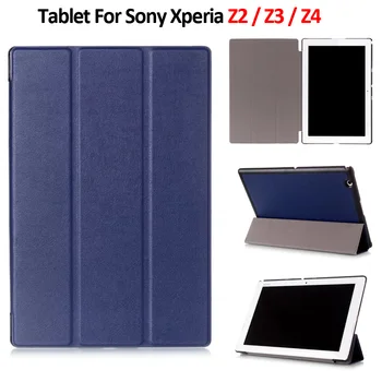 Sony Xperia Z2 Tablett Smart Magnet Klapp, Klapp, PU Nahk Funda Puhul 3-Tagaistme Omanik Sony Xperia Z3 Z4 Kate