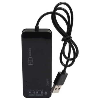 Sound card-USB 2.0 3-Port Splitter Adapter Hub Heli Stereo-Adapter PC Sülearvuti, Sülearvuti, heli-adapter, Multi USB HUB jagaja