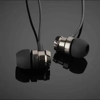 Sport Juhtmega Kõrvaklapid Super Bass 3.5 mm Kõrvaklappide Earbud Sisseehitatud Mikrofon Hands Free, Metallist Kõrvaklapid Turbiini nutitelefon