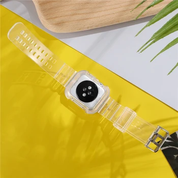 Sport Rihm Apple Watch Band Seeria 6 1 2 3 4 5 silikoon on Läbipaistev Iwatch 5 4 Rihma 38mm 40mm 42mm 44mm tarvikud