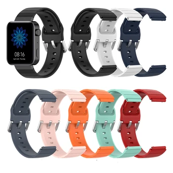 Sport Silikoonist Rihm 18mm Jaoks Xiaomi Smart watch band Asendamine Käevõru Aksessuaar Quick release correa jaoks Mi vaadata pulseira