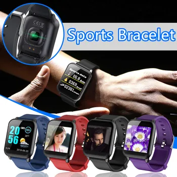 Sport Watch IOS Ja Android Push Teateid Värvi Ekraan Sport Pedometer Kellad Nutikas Käekell reloj deportivo Digitaalne 29254