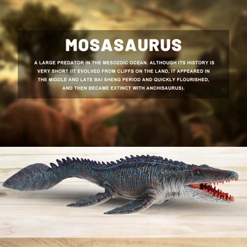 Staatiline Tahke Mosasaurus Dinosaurus Realistlik Arvandmed Tõetruu Dinosaurus Mudel Täiuslik Mänguasjad Teenetemärgi Partei Kasuks Laps Mänguasja Kingitus