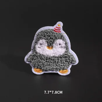 Stiil karvased plaaster pingviin plaaster Käsi DIY õmblemine laste riideid cartoon teenetemärgi plus T-särk loominguline Õmble-riided 93007