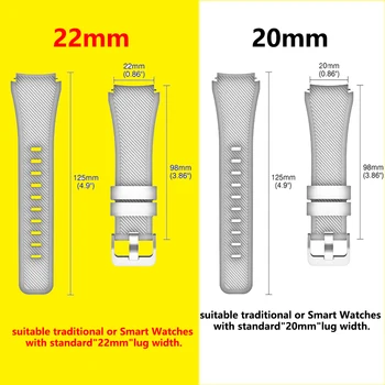 Stitch Sinine Käevõru Smartwatch Bänd 22mm 20mm Silikoonist Rihm Jaoks Huawei GT 2 2E Au Magic Vaadata 2 42mm 46 mm 85701