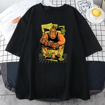 Streetwear Hellboy Kükitama Trükkimine Naiste T-Särgid Suvel Hingav Riided Fashion Stiilis T-Särgid, Lühikesed Varrukad Pehme Meeste Tshirt
