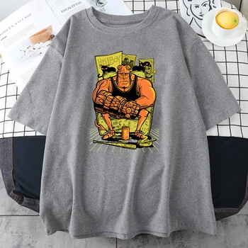 Streetwear Hellboy Kükitama Trükkimine Naiste T-Särgid Suvel Hingav Riided Fashion Stiilis T-Särgid, Lühikesed Varrukad Pehme Meeste Tshirt