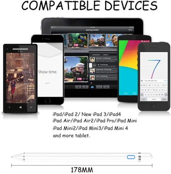Stylus Pliiatsid Touch Ekraanid, Apple Pliiats 1 2 iPad, Android ja IOS Pinna-Tablett Pen Xiaomi Huawei Samsung Puutetundlik Pliiats 143072
