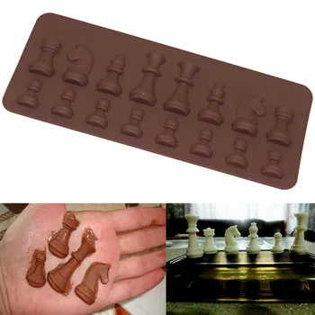 Suhkru Fondant Silikoon Hallituse Šokolaadi Ruumid, Uued Silikoon 3D Rahvusvahelise male Kook Šokolaadi -, Suhkru-käsitöö Hallituse Hot müük