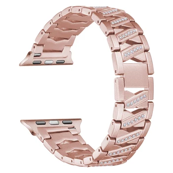 Sulam, metall diamond Watchband apple watch 6 esiliistu 44mm 40mm 42mm 38mm iwatch seeria 6 5 4 3 2 1 SE tarvikud Käevõru rihm