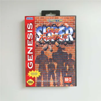 Super Mäng Street Fighter II - USA Kaas Koos Retail Box 16 Bit MD Mäng Kaardi jaoks Sega Megadrive Genesis Video Mängu Konsool 66162