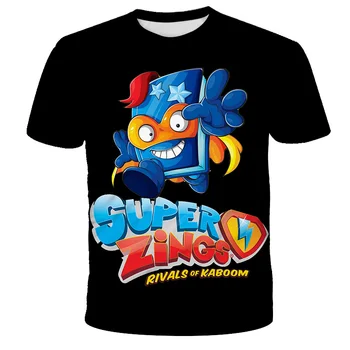 Superzings Mood T-Särk Suvel Lühikesed Varrukad O-kaeluse Tshirt Super Zings Tees Beebi Poistele Laste Vabaaja Cartoon Tops Tüdrukute T-särk