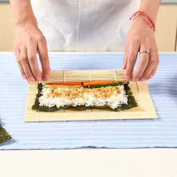 Sushi Kardin Toiduvalmistamise Tarvikud Sushi Rolling Rull Küljest Tegija Sushi Vahendid Onigiri Riis Rullid Bambusest Köök Vidin Komplekti
