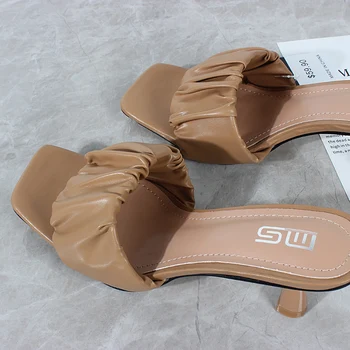 Sussid naine 2021 suvel uus-sõna klapp avatud varvas kõrge kontsaga sandaalid stiletto moodsad naiste kingad 6,5 cm