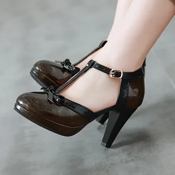 Suur Suurus kõrged kontsad sandaalid naiste kingad naine suvel daamid Baotou T-kujuline lukk vibu ring ninaga kingad