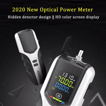 Suure täpsusega Laetav aku optiline power meter OPM Värviline LCD Ekraan fiiberoptiliste power meter flash valgus