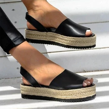 Suvel Naiste Sandaalid 2021 Uus Daamid Vabaaja Platvorm Kingad Tõsta Kohta Peep Varba Naiste Kingad Keskel Kanna Daamid Sandaalid Chaussure Femme