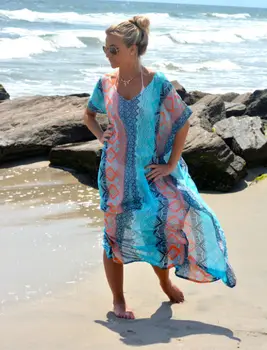 Suvel Naiste Sexy Bikini varjata Beach Kleit Tuunika Pareos Sarong Supelrõivad seal kaftan Rüü Sundress Daamid Ujumistrikoo ujumispüksid