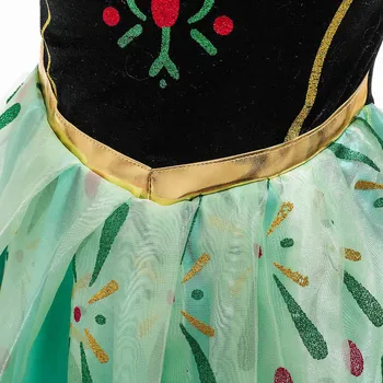 Suvel Tüdrukud Roheline Anna Kleit Halloween Lapsed Cosplay Lume Kuninganna Printsess Kostüüm Kids Sünnipäeva Riided 3 Kuni 10 Aastat