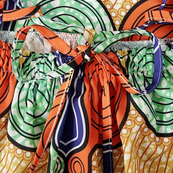 Suvel Tüdrukute Kleidid Aafrika Dashiki 3D Digital Print Traksid Printsess Kleit, Lapsed, Tüdrukud, Lapsed, Riided Tüdruk Casual Kleit