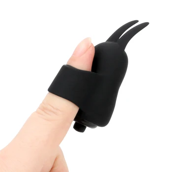 Sõrme Varruka Vibraator Küüliku Kõrva Kliitori Stimulatsiooni Sõrme Massaaž Vibraator Naine Masturbator Sugu Mänguasjad Naine