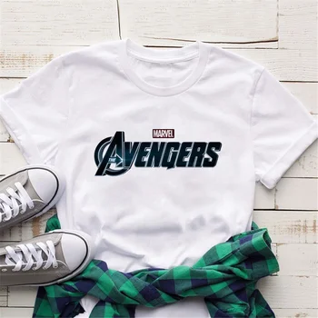 T-Särk Naistele, Suvel Lühikesed Varrukad Tshirt Superkangelane Marvel Avengers Prindi Harajuku Streetwear T-särk Femme Tee Topid Riided