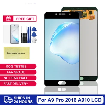 TFT A910 LCD Samsung Galaxy A9 Pro 2016 LCD Ekraan Puutetundlik Digitizer Assesmbly Osad Samsung A910 A9100 Ekraan