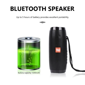 TG-157 Kaasaskantav Bluetooth Kõlar koos RGB Värviline Valgustus FM Raadio Traadita Kõneleja, Kämping, Matkamine Bassein Toeta TF Kaart