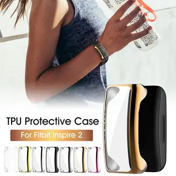 TPÜ Kate Juhtudel Fitbit Inspire 2 Full Screen Protector Juhul Anti-scratch Kaitseraua Eest Fitbit Inspire SmartWatch Tarvikud