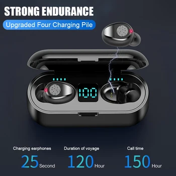 TWS Bluetooth Kõrvaklapid Mikrofoniga 2200 mAh Tasuta Kasti Juhtmeta Kõrvaklapid HIFI In-ear Earbuds Sport Heasets HD Kõne