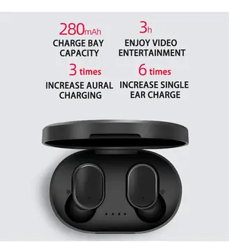 TWS Bluetooth-ühilduvad Kõrvaklapid TWS Traadita Headphons Kõrvaklapid Earbuds Stereo Gaming Headset Koos Aku Kast Xiaomi