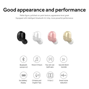TWS Mini Bluetooth-Earbuds Juhtmeta Kõrvaklapid Sport Kõrvaklapid gaming Headset Käed Vaba Kuular Koos Mikrofoni Nutitelefoni